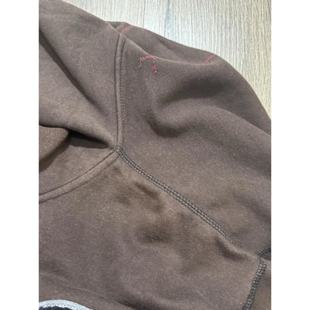 Y2K Lost Enterprises Surfboard Brown Zip Up Hoodie Size M - Picture 13 of 13